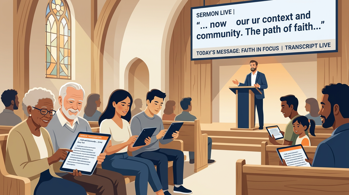 Church congregation using FluxSpeak